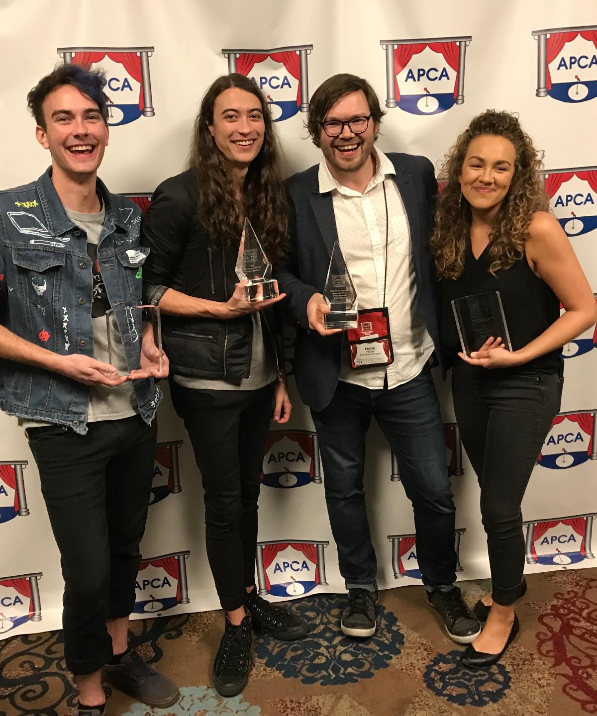 Brave Enough Agency awards - Brave Enough wins 2019 College Agency of the Year, with BE artist Taylor Reed winning Female Artist of the Year and Negative 25 winning Band of the Year and Entertainer of the Year.
